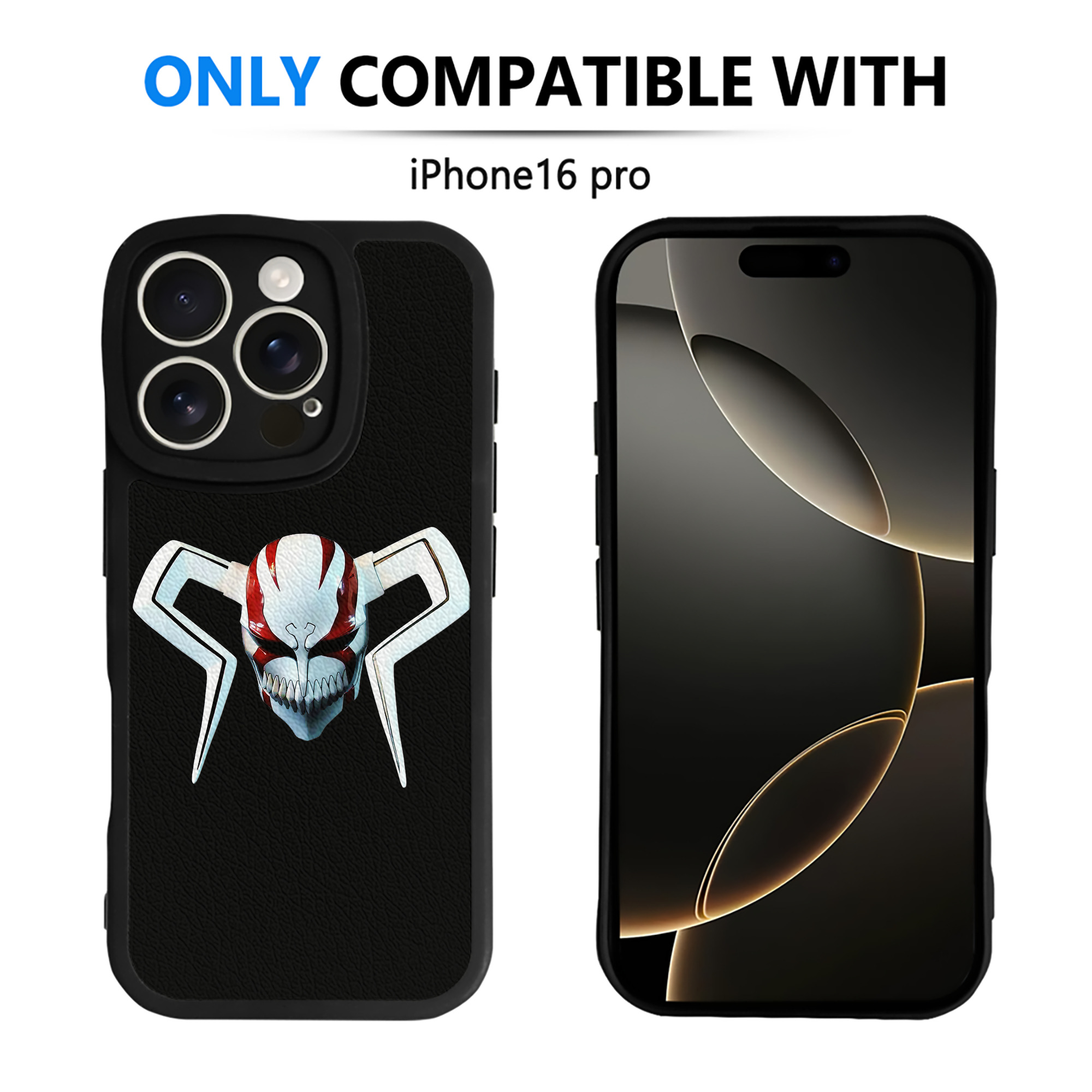 ブリーチ 黒崎一護（くろさき いちご）BLEACH Kurosaki Ichigo 【iPhone 16シリーズ対応】シリコンスマホケース（レザー調） 材質：シリコン